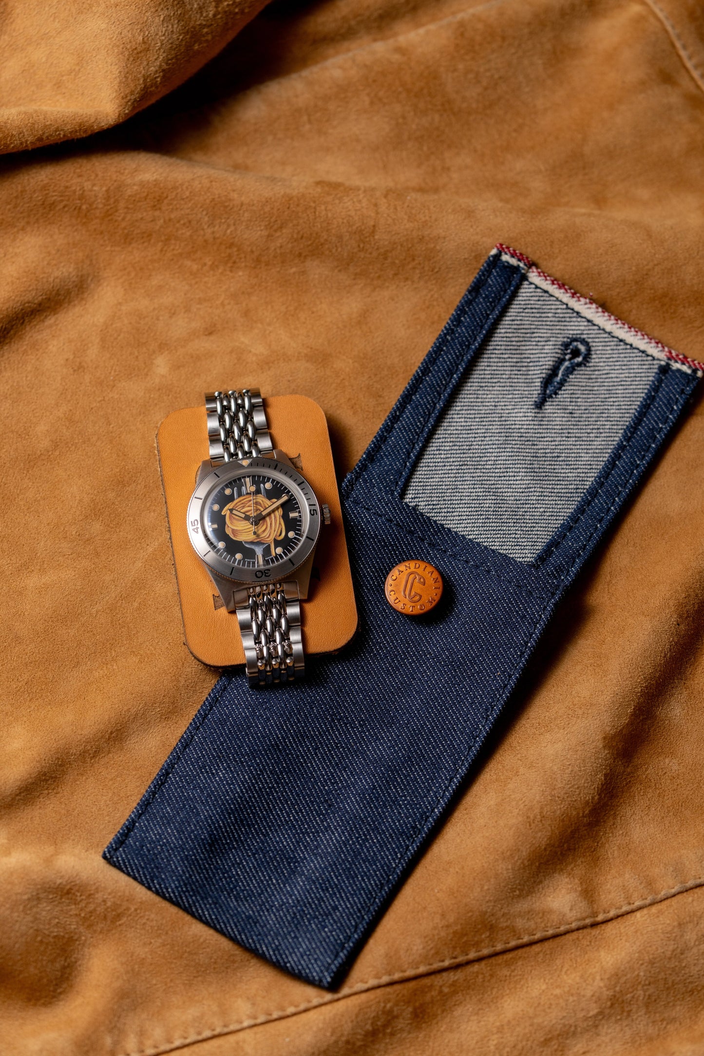IamCasa x Candiani – The Denim Watch Pouch