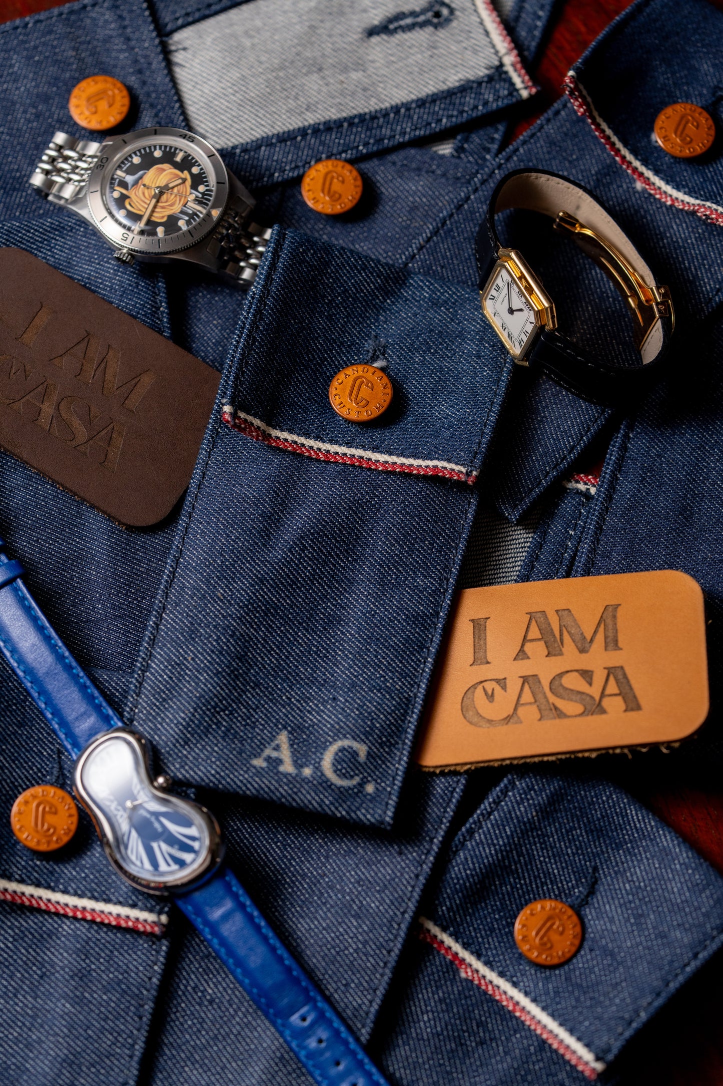 IamCasa x Candiani – The Denim Watch Pouch