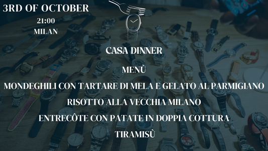 Casa Dinner in Milan October 3rd
