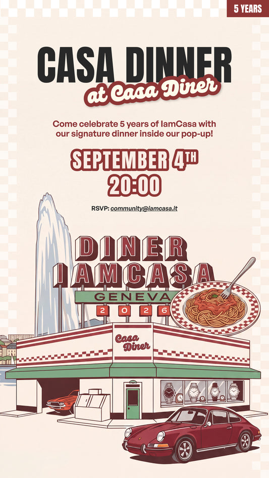 CASA DINNER AT CASA DINER - Geneva, Bistrot de Charlotte, 4th of September 2026 - 20:00