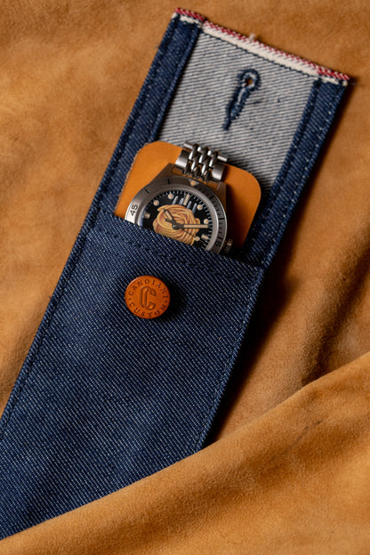 IamCasa x Candiani – The Denim Watch Pouch
